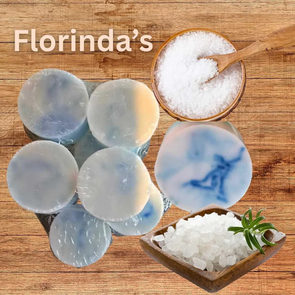 Florinda Beauty Blue ocean small round soaps 4pc